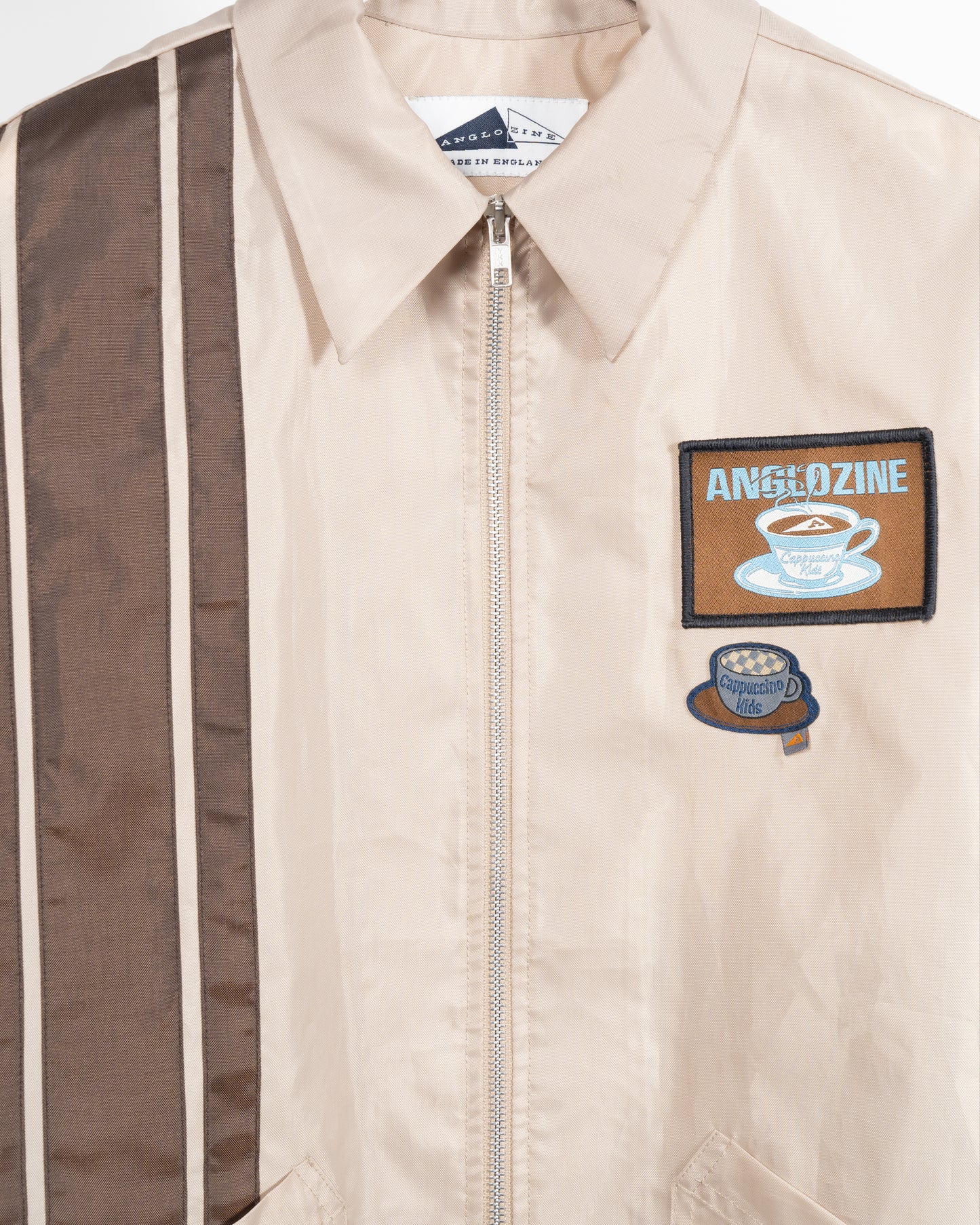 One Off Patch Jacket - Coffee M - Anglozine