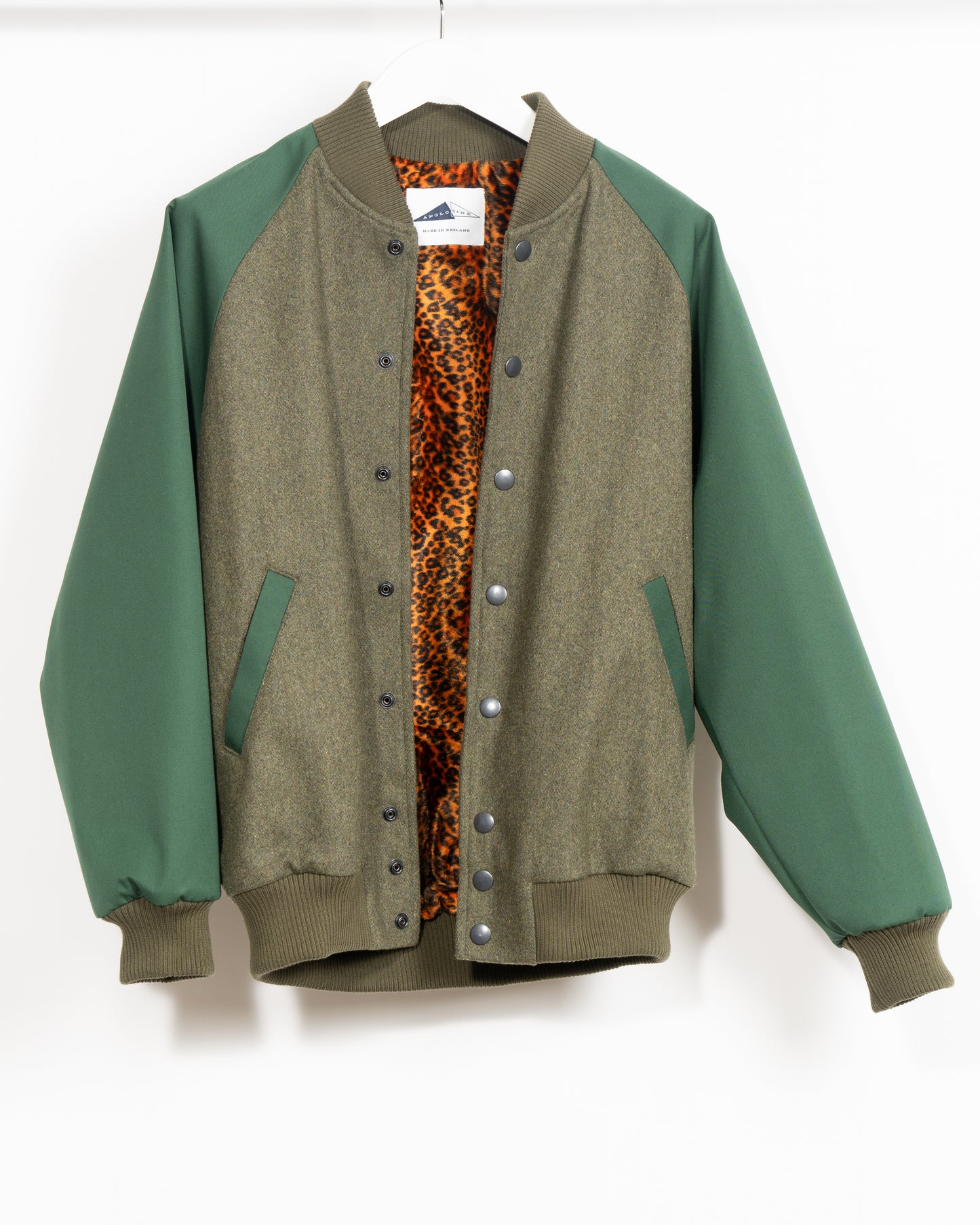 BLOC VARSITY JACKET - Ivy Green