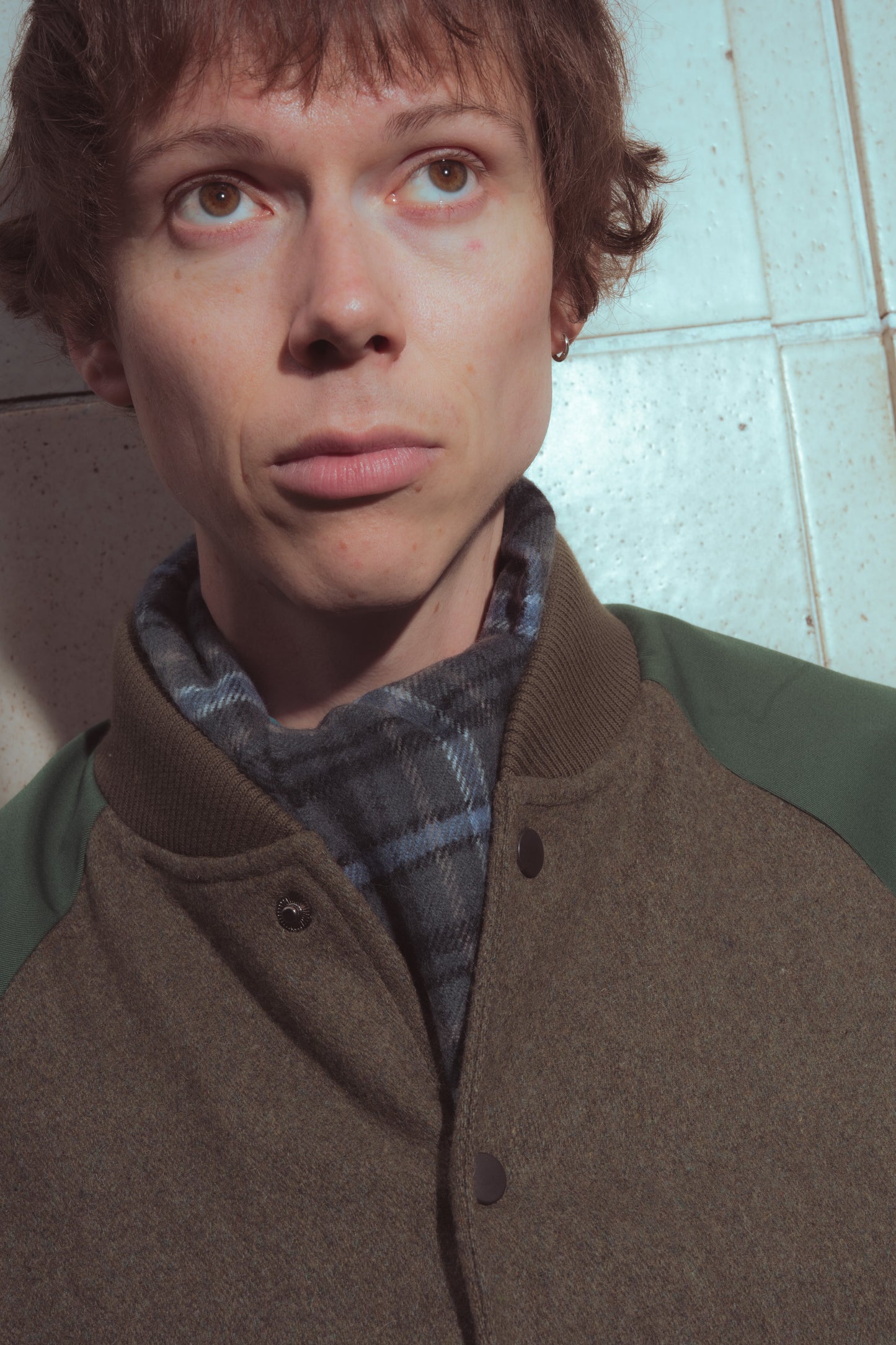 TARTAN SCARF - Grey Lilac