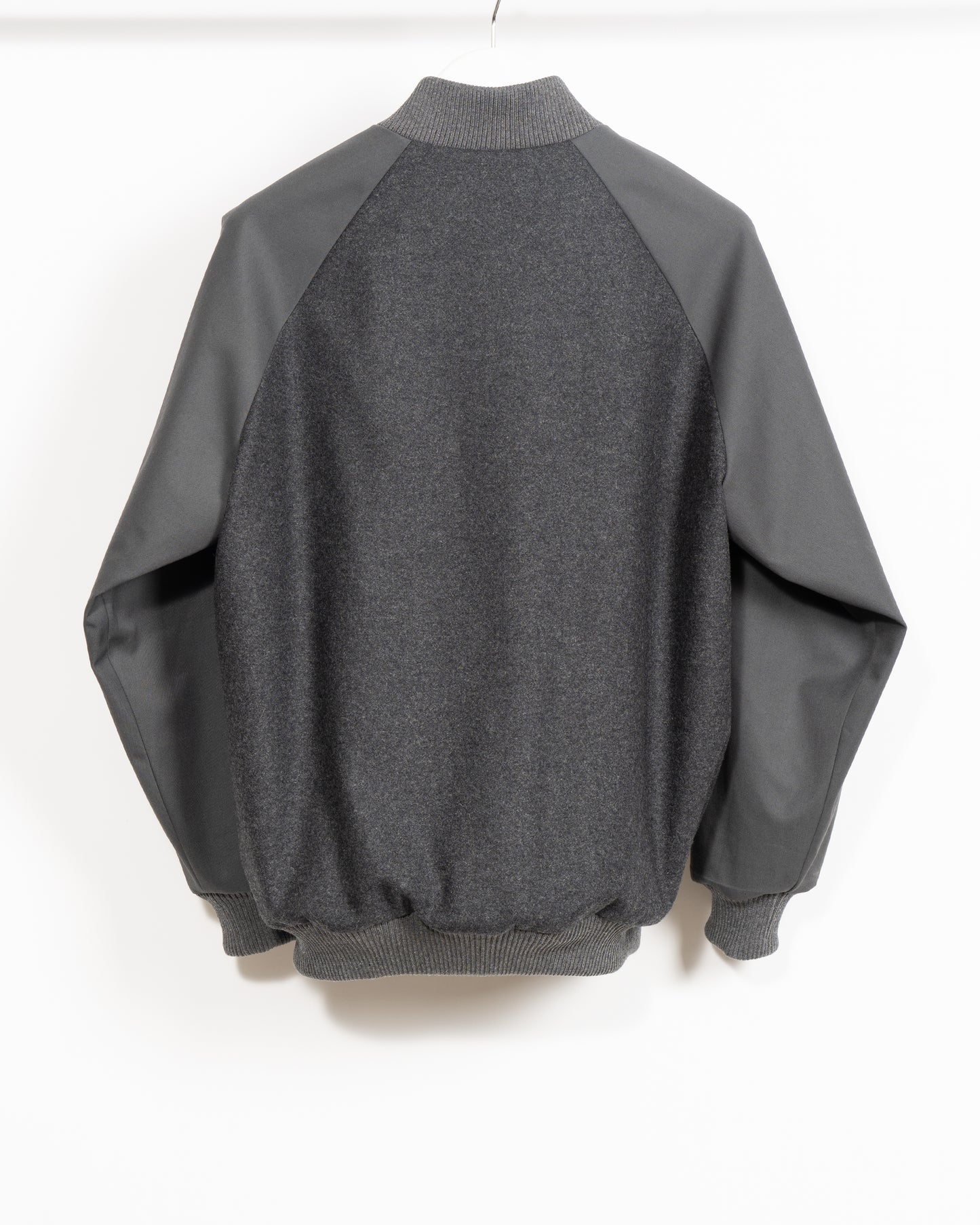 BLOC VARSITY JACKET - Double Grey