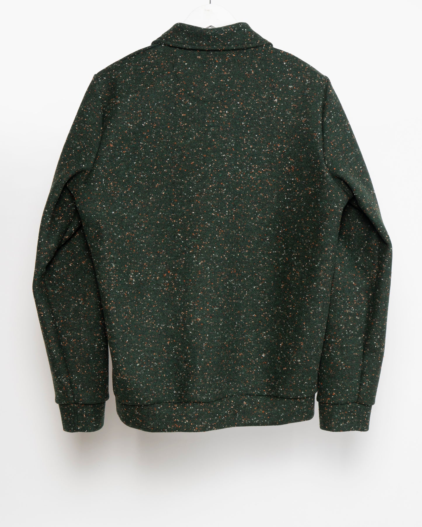 CODY ZIP SWEATSHIRT - Green Fleck
