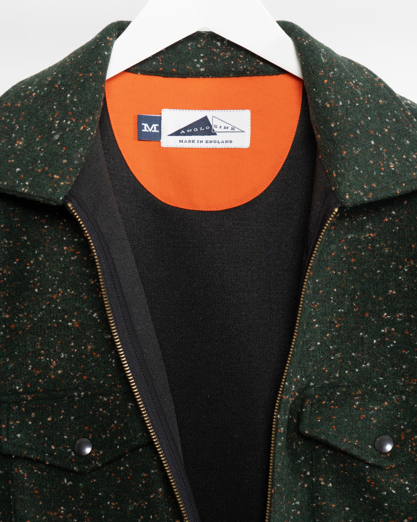 CODY ZIP SWEATSHIRT - Green Fleck