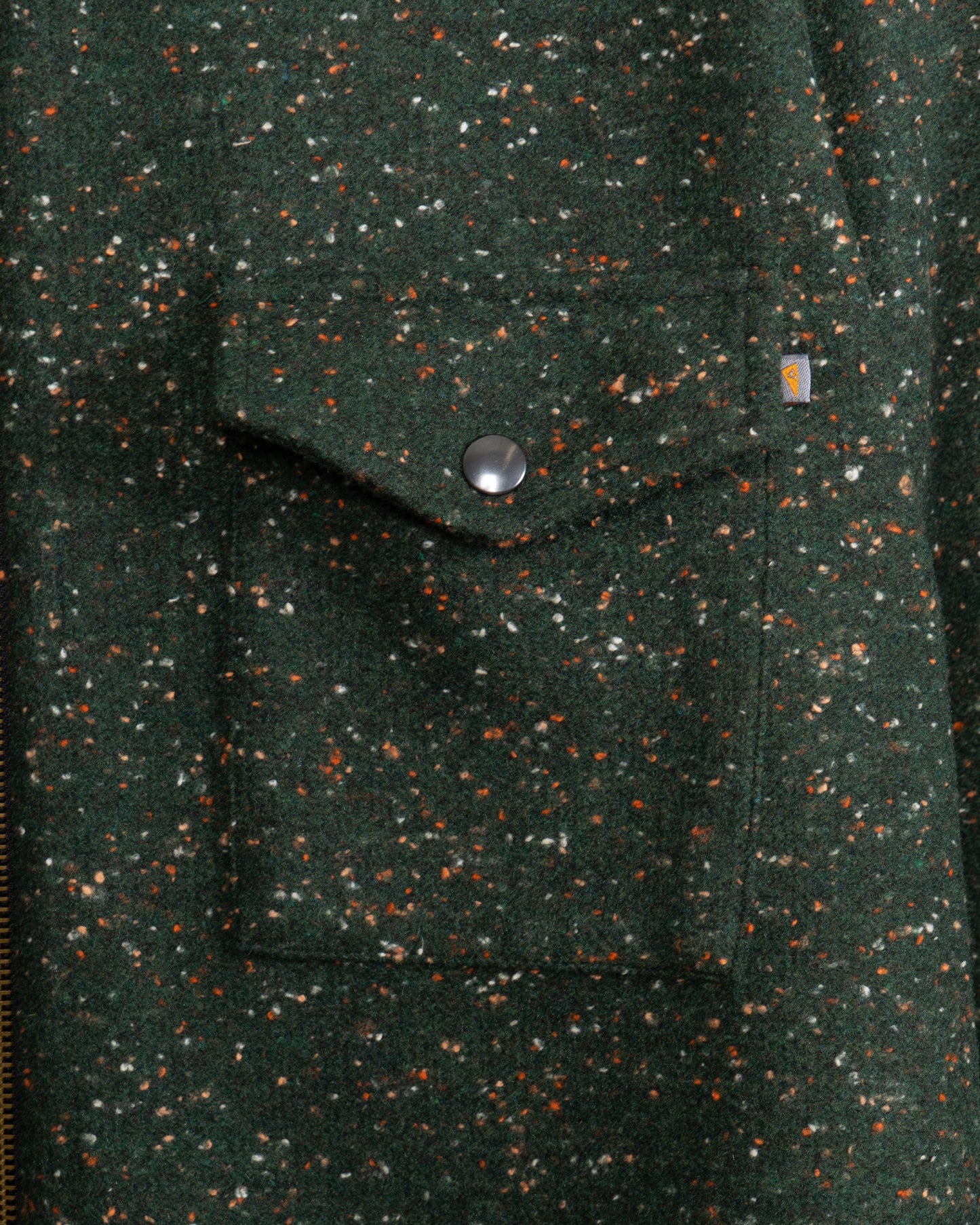 CODY ZIP SWEATSHIRT - Green Fleck