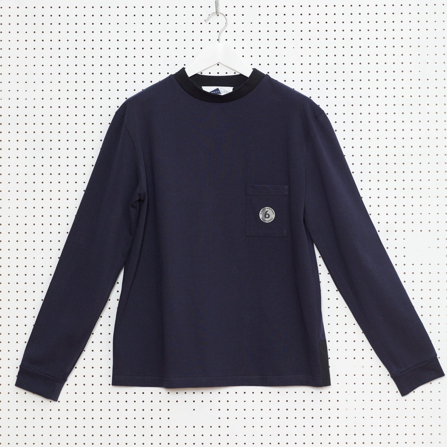 ZINE Long sleeve T-shirt 6 panel (Navy Blue)