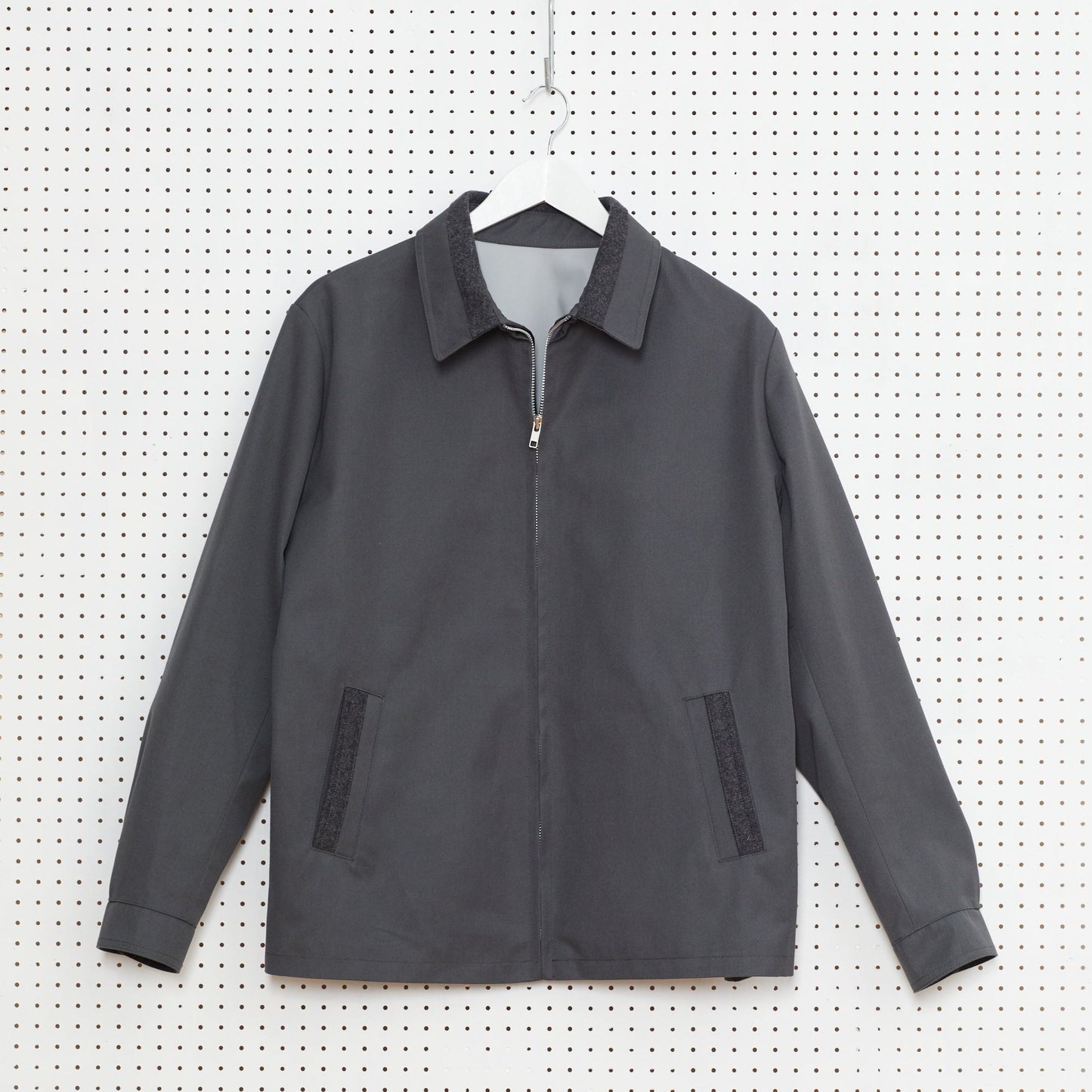 RICHMOND Wool trim jacket ( Double Grey)