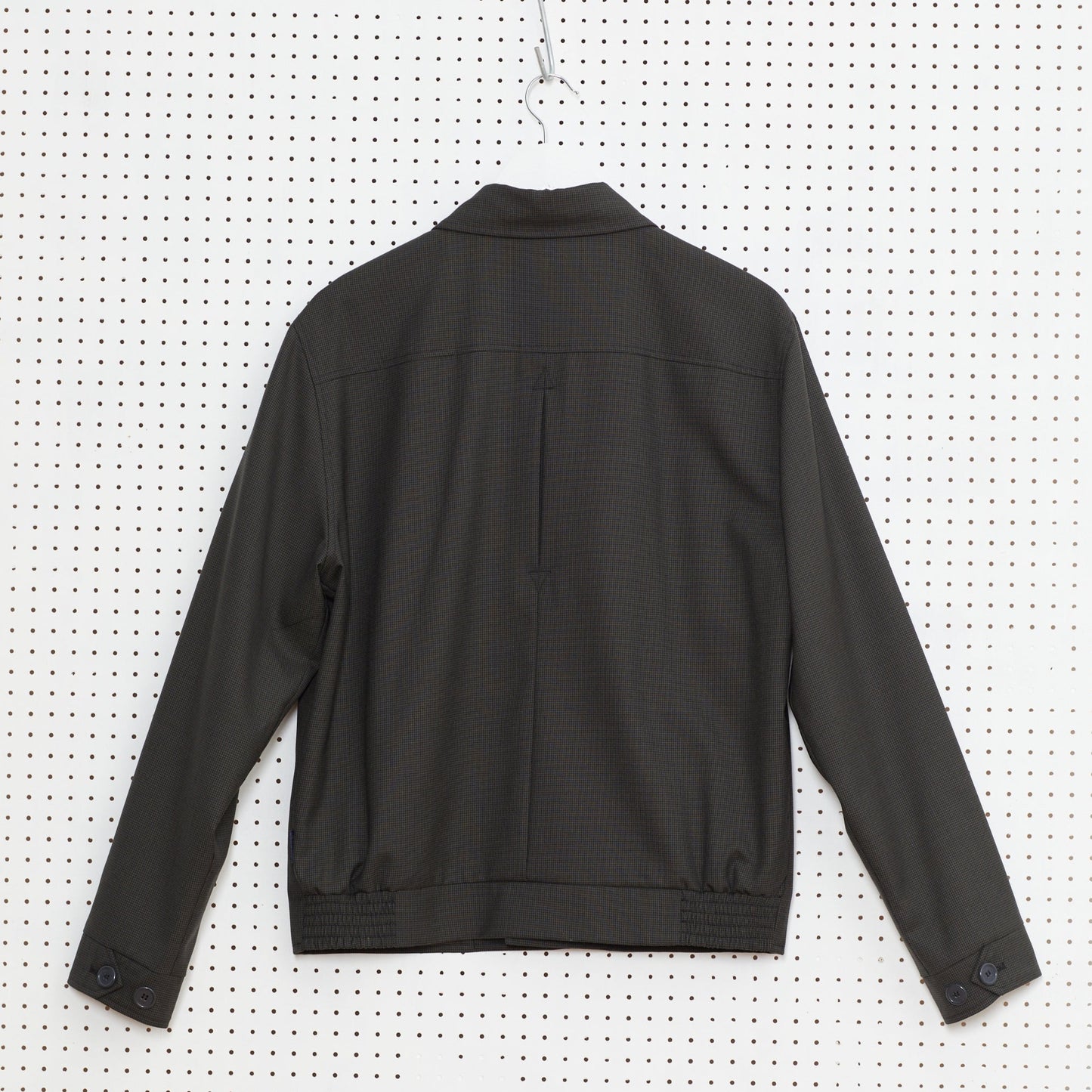 ISLAND Button down collar puppy tooth jacket (Dark Olive)