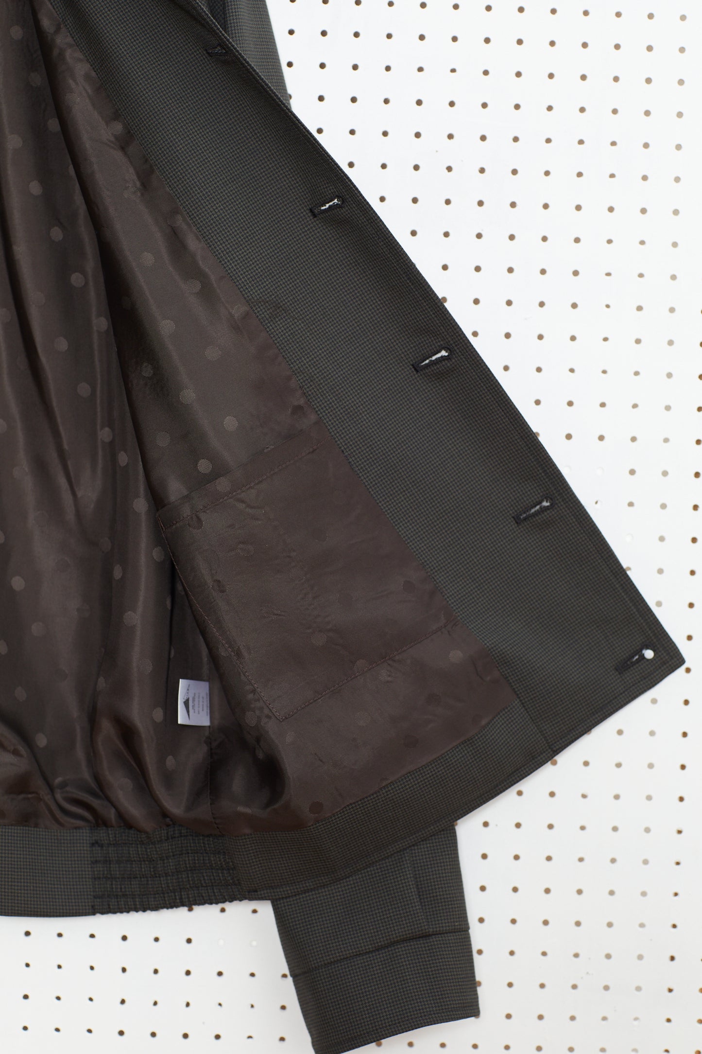 ISLAND Button down collar puppy tooth jacket (Dark Olive)