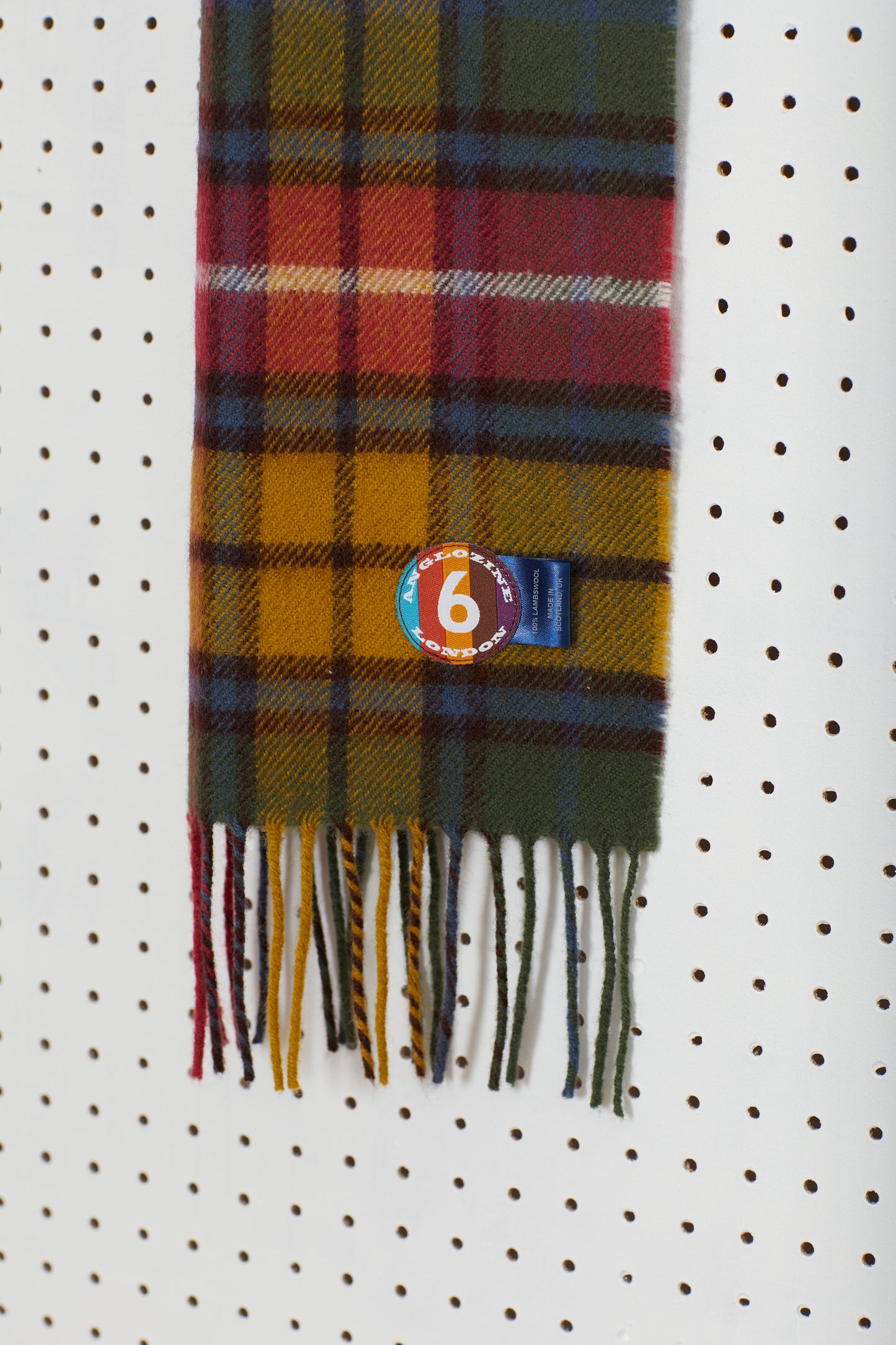 TARTAN Lambswool scarf (Orange)