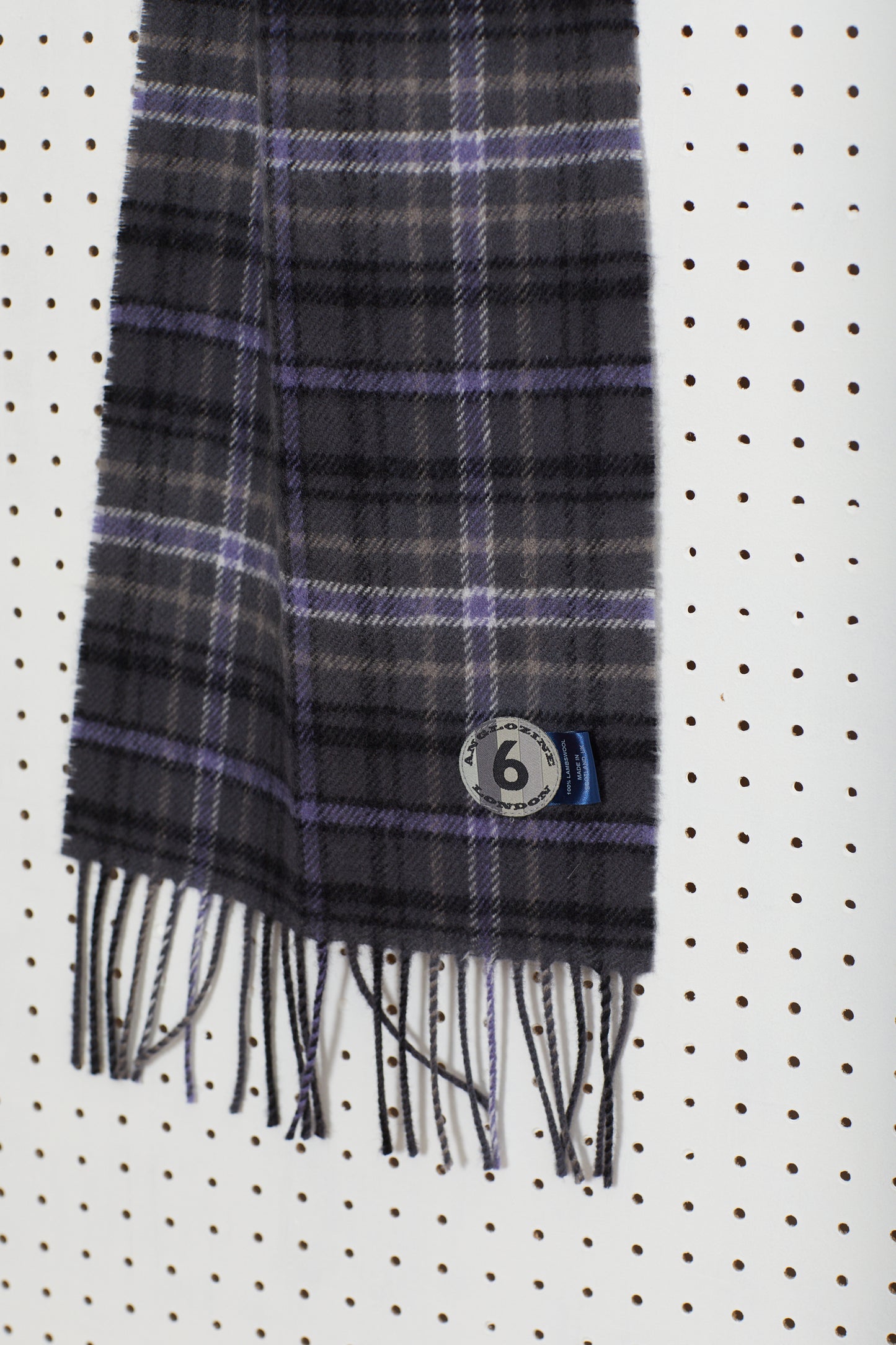 TARTAN Lambswool scarf (Grey)