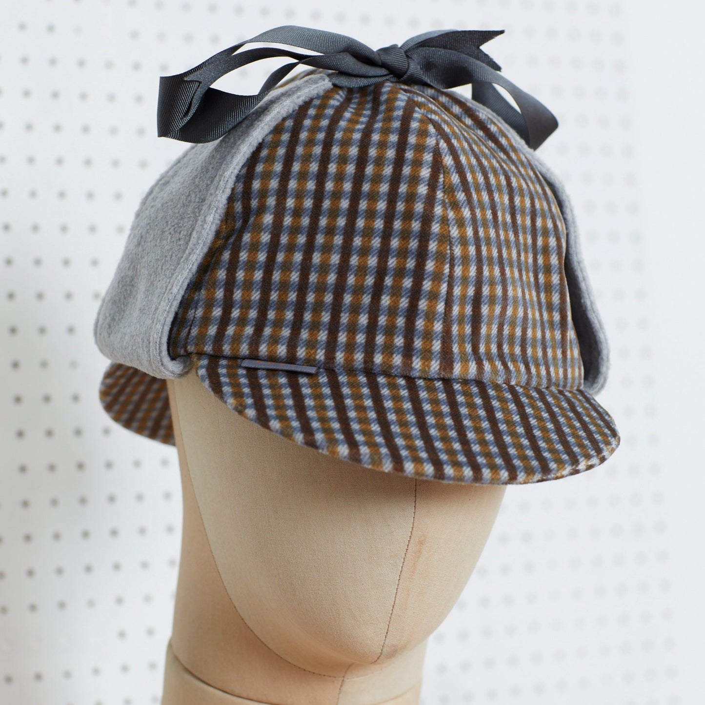 DON - Deerstalker micro check hat (Toffee)