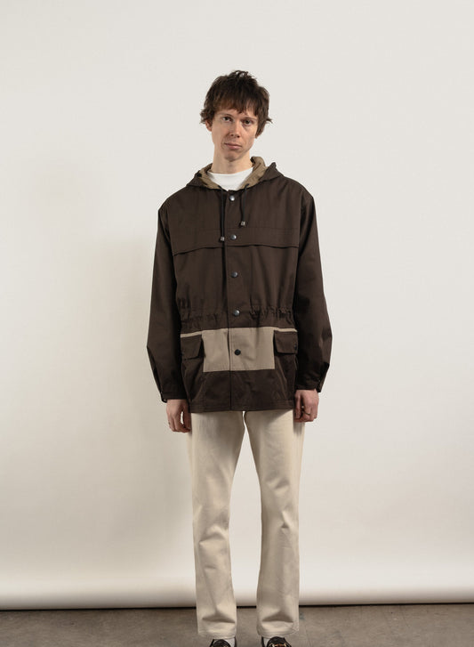 S26 KNACK panel anorak - Brown