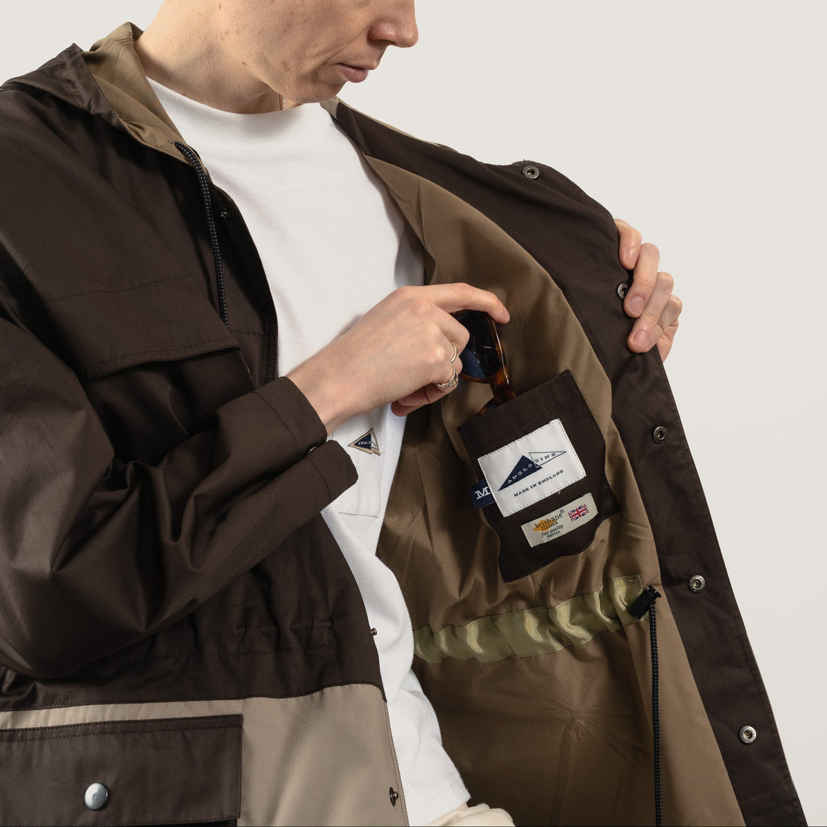 KNACK Panel anorak - Brown