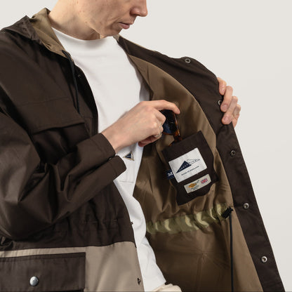 KNACK Panel anorak - Brown