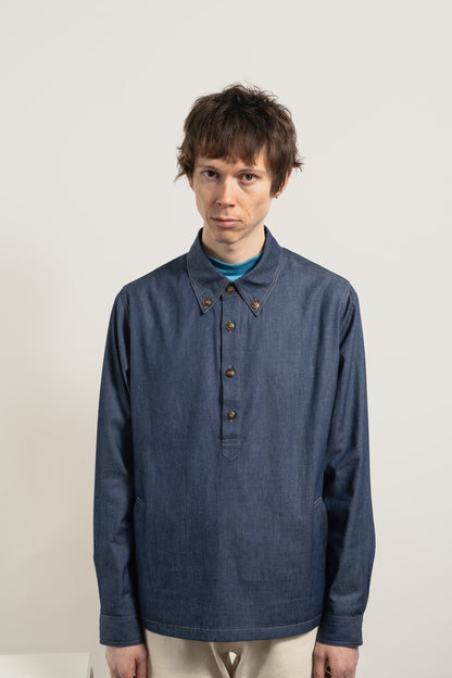 MAYNE Pop-Over Shirt - Indigo