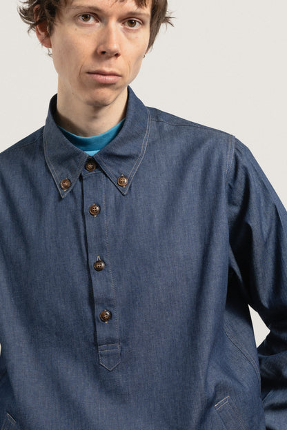 MAYNE Pop-Over Shirt - Indigo