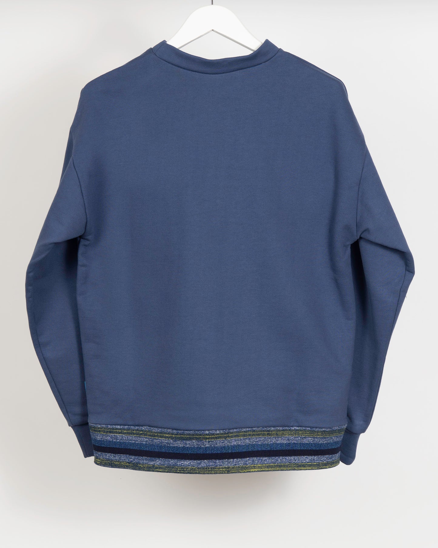 TIDE Mock turtle neck sweatshirt - Delft Blue