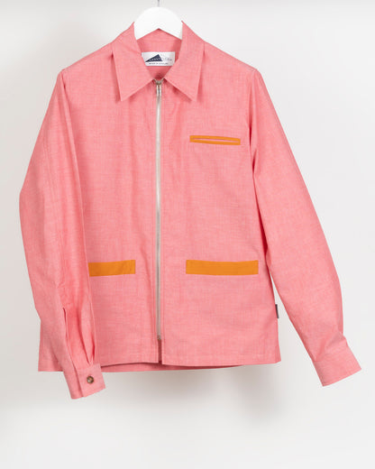 YARD Needle cord trim shirt - Pink