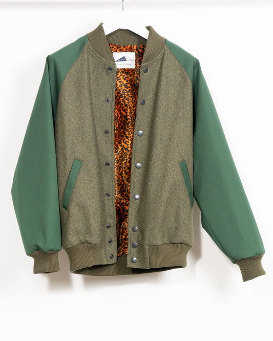 BLOC VARSITY JACKET - Ivy Green