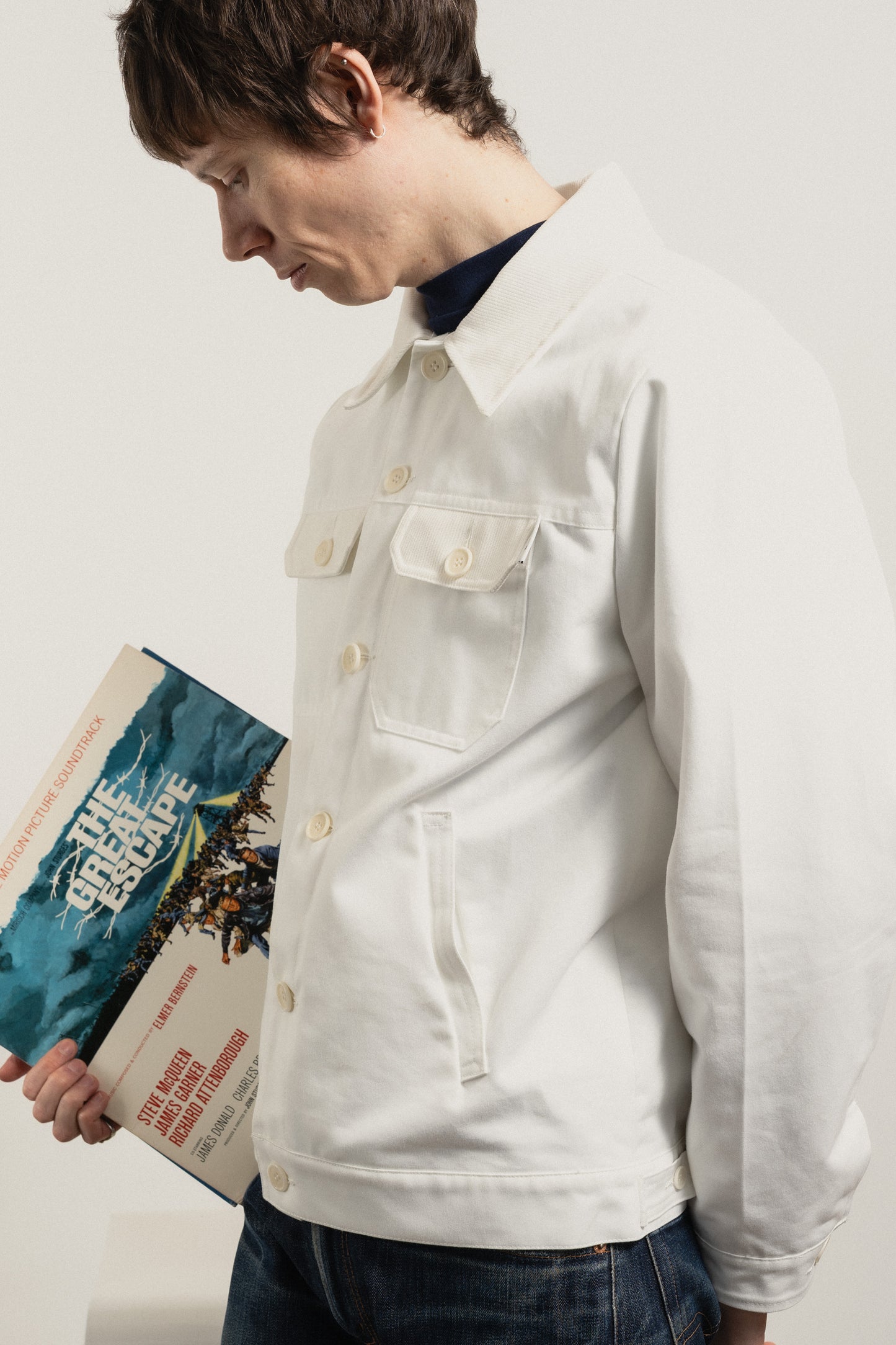 GENE Trucker jacket - Chalk white