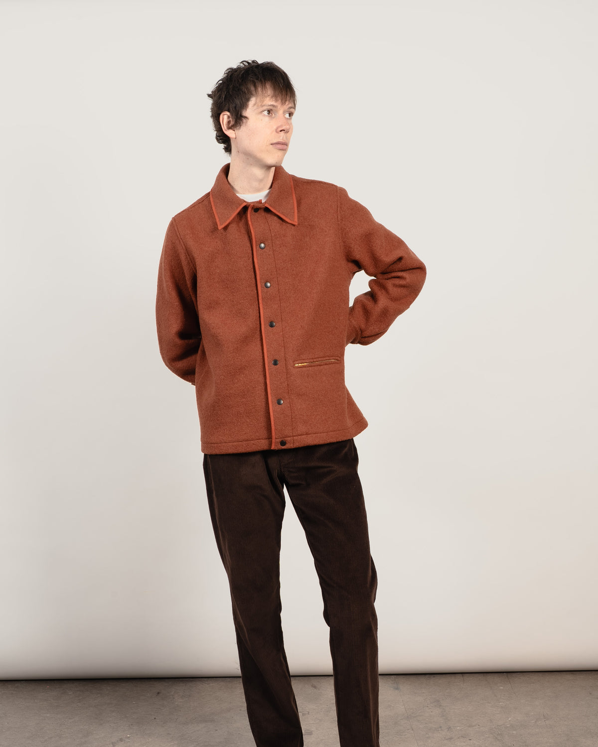 GIRARD Wool shirt - Burnt Orange