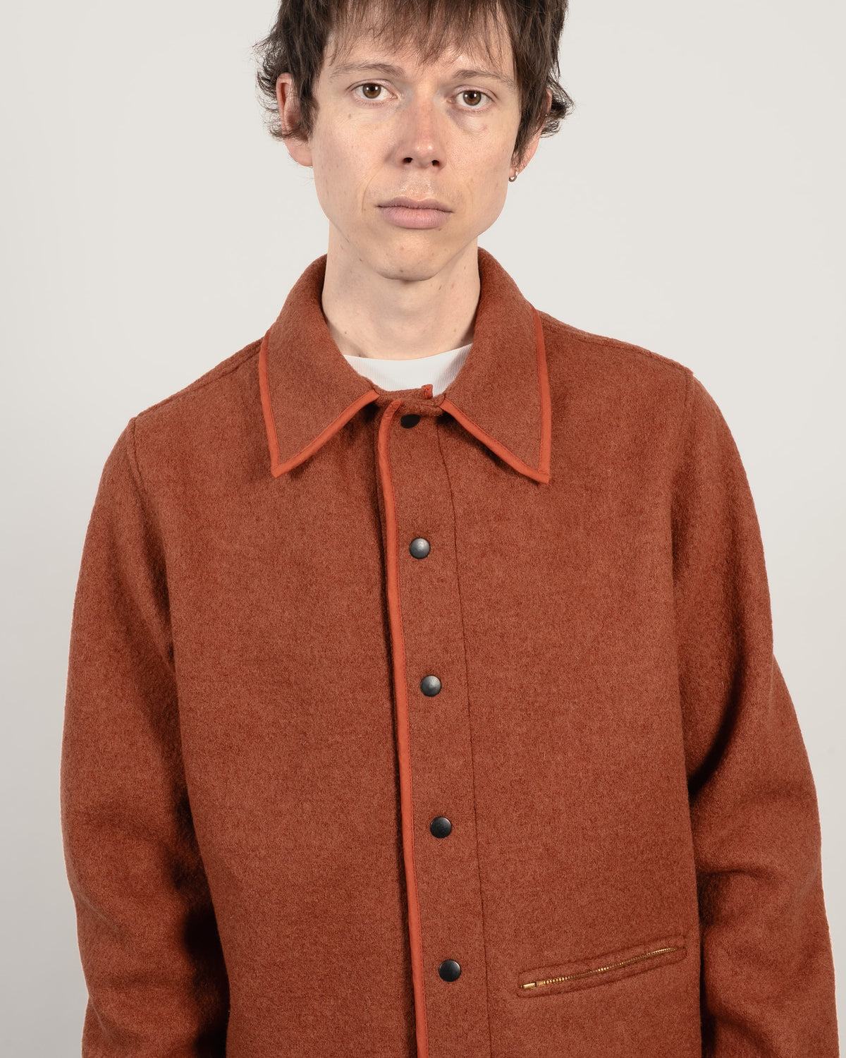 GIRARD Wool shirt - Burnt Orange