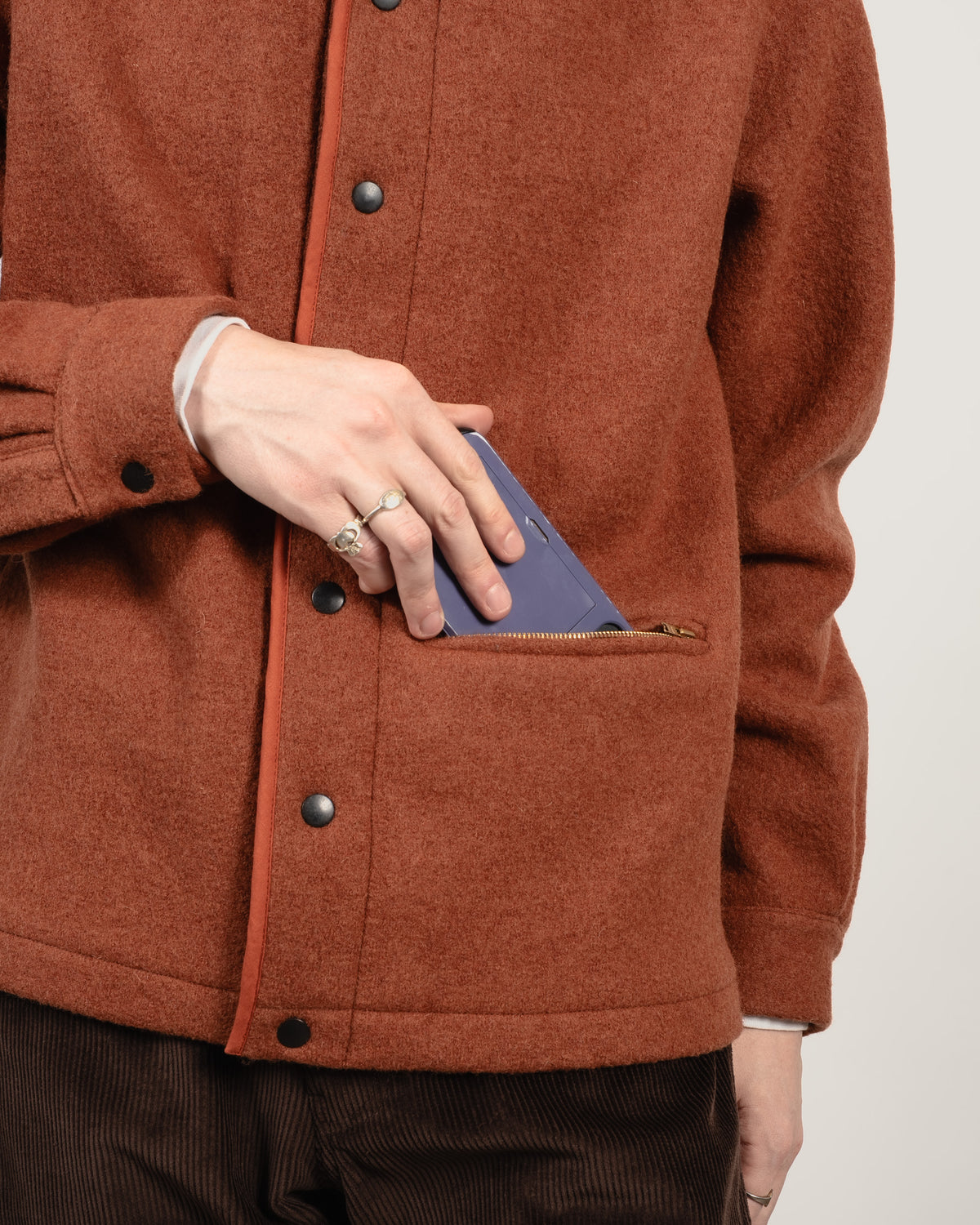 GIRARD Wool shirt - Burnt Orange