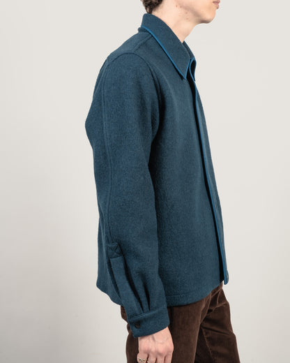 GIRARD Wool shirt - Deep Teal