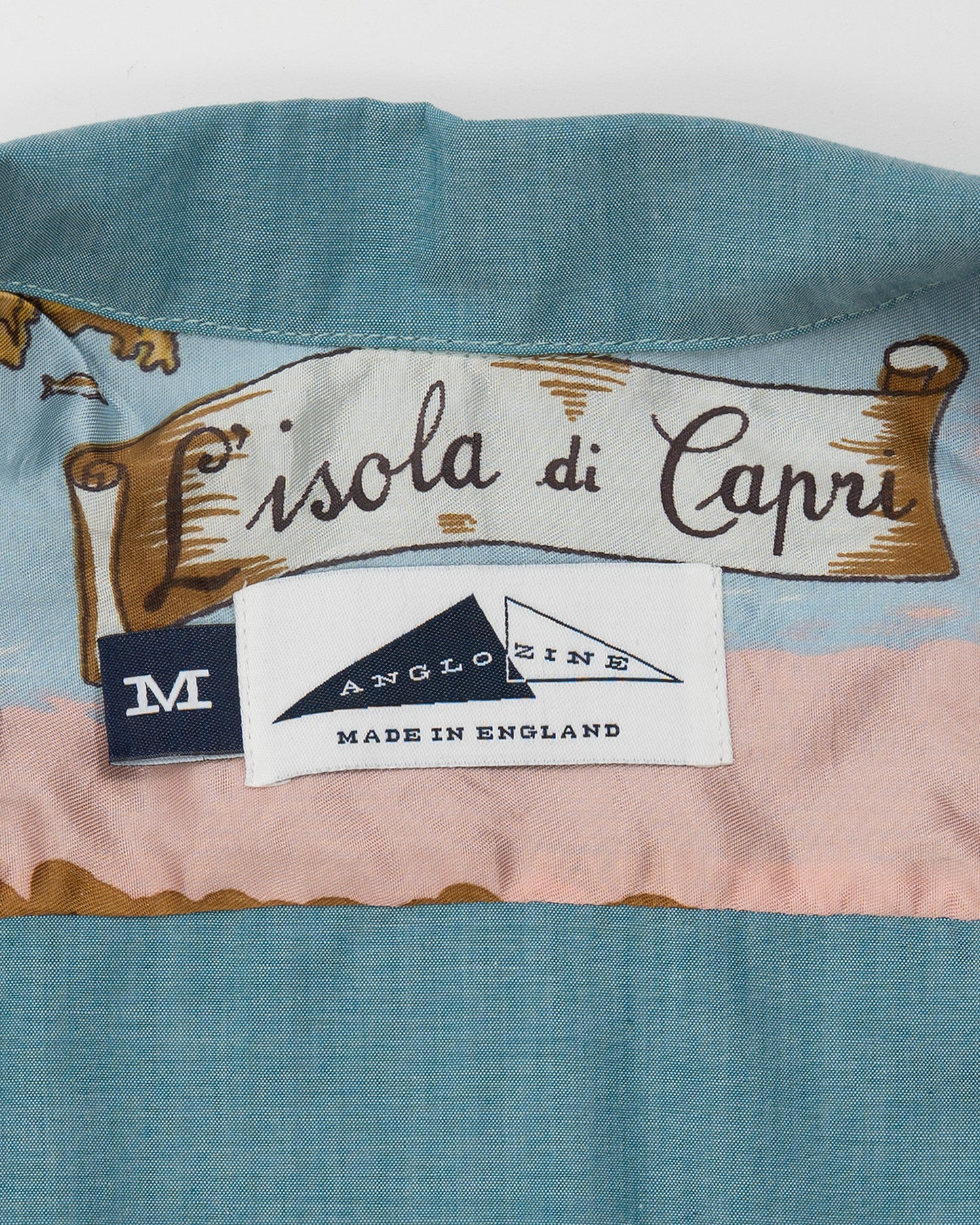 SONORAN Shirt with silk trim - Duck Egg Blue