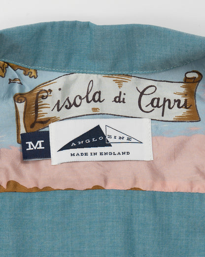 SONORAN Shirt with silk trim - Duck Egg Blue