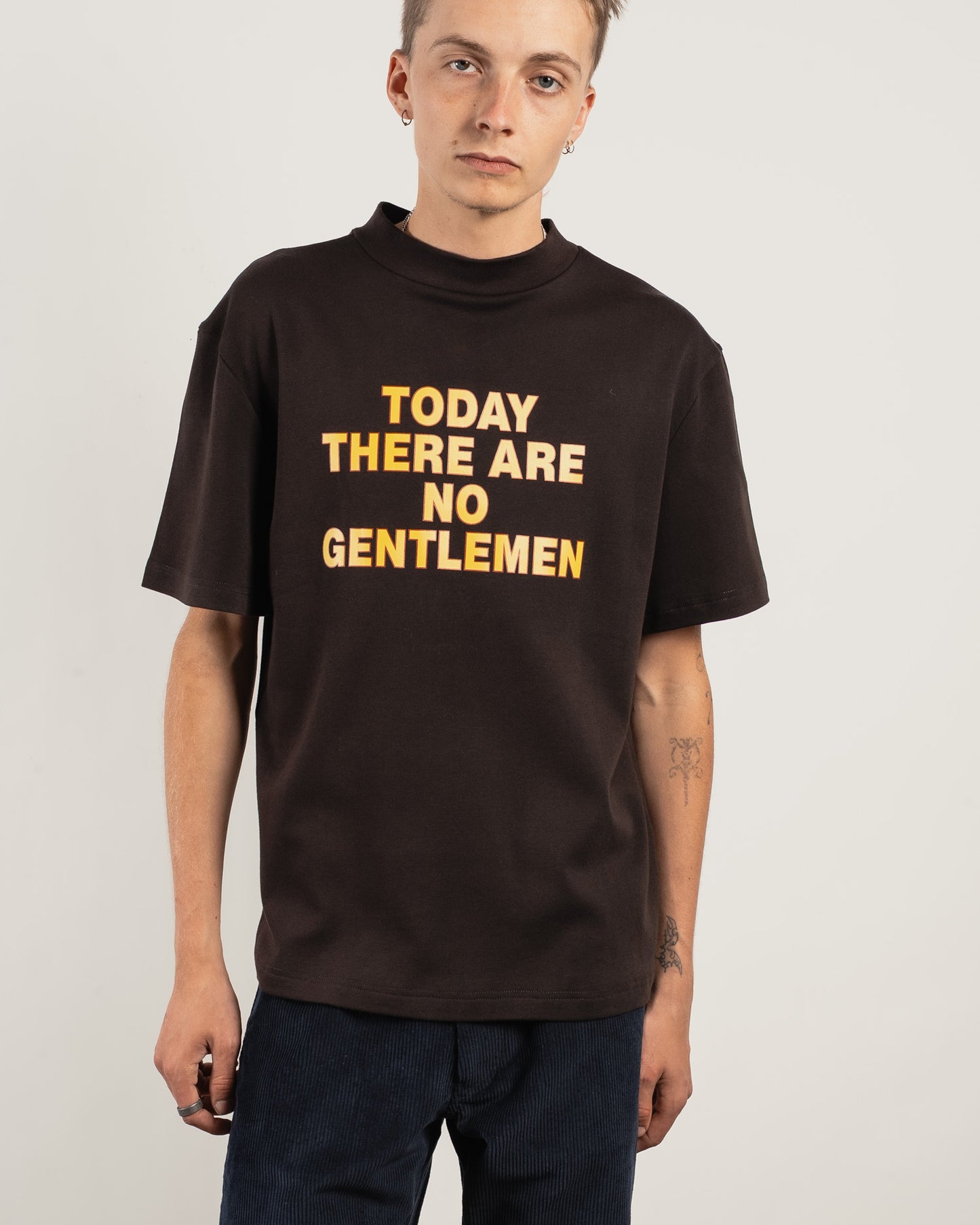 BEPPO Print T-shirt - Chestnut Brown