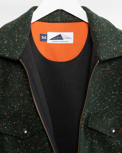 CODY ZIP SWEATSHIRT - Green Fleck