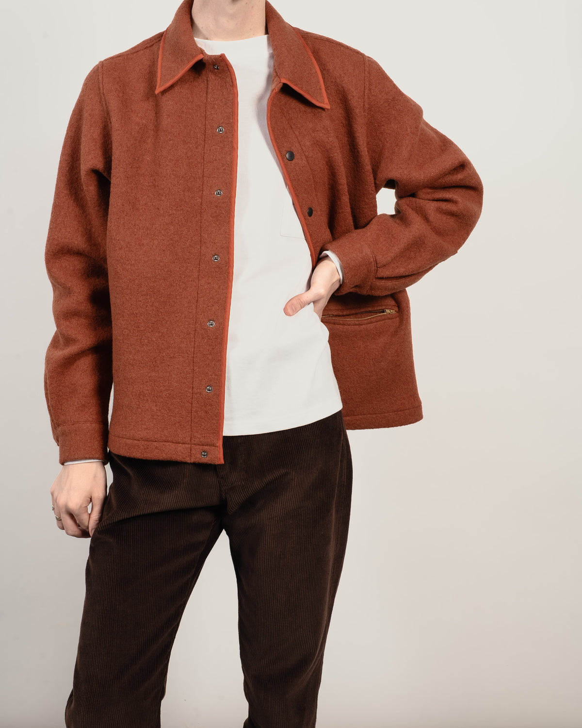 GIRARD Wool shirt - Burnt Orange