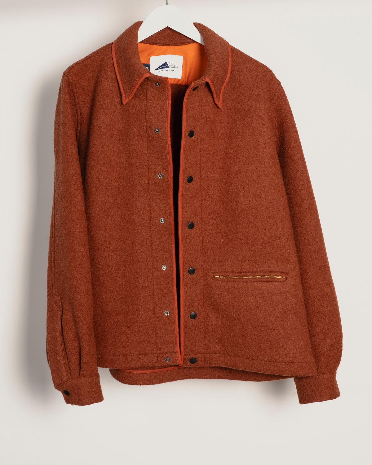 GIRARD Wool shirt - Burnt Orange