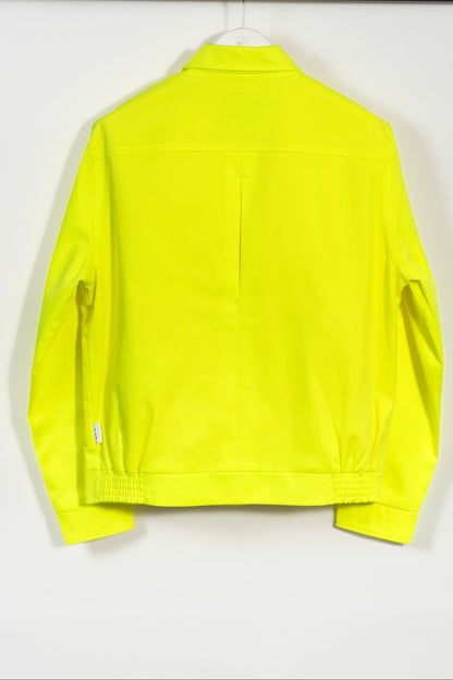 ISLAND Button down collar jacket  - Neon yellow