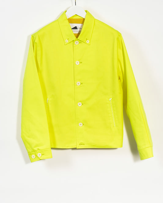 ISLAND Button down collar jacket  - Neon yellow