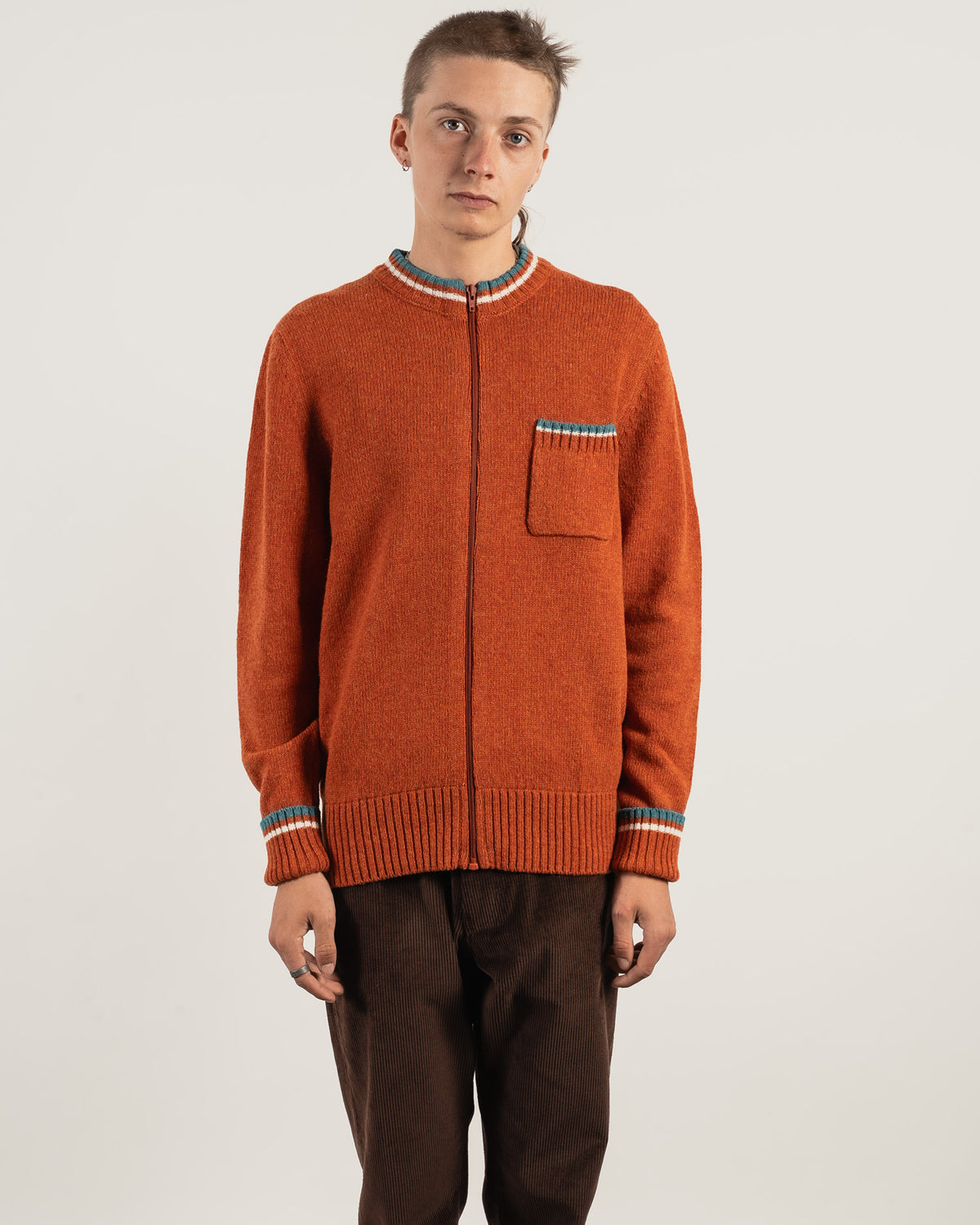 JOOK Shetland wool cardigan - Orange