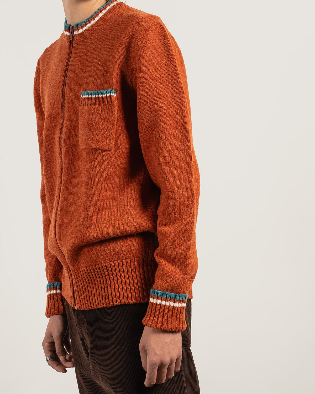 JOOK Shetland wool cardigan - Orange