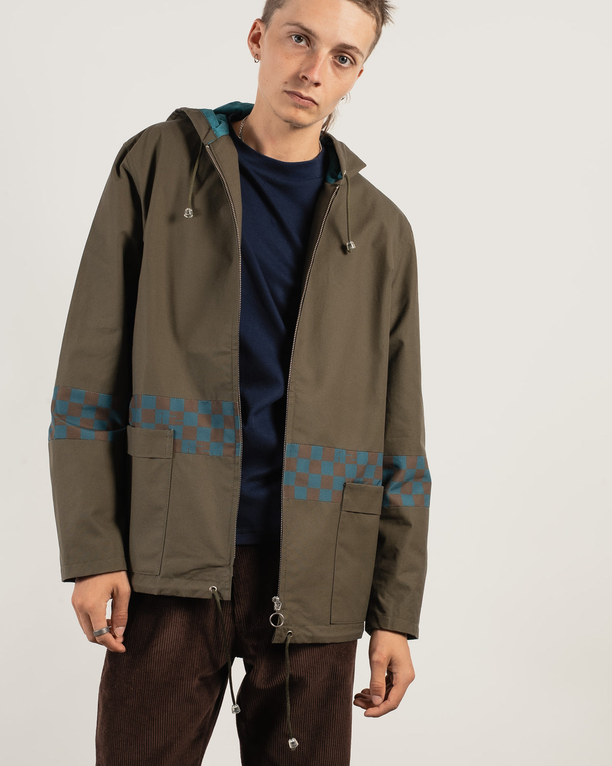 PAUSE Panel Windbreaker - Dark Olive