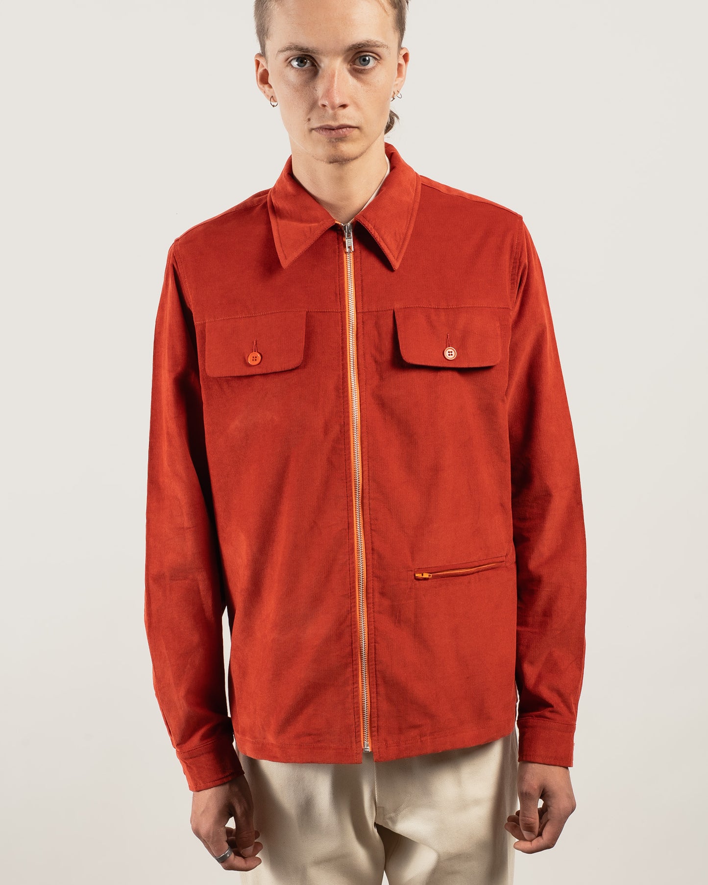 YARD Corduroy overshirt - Orange