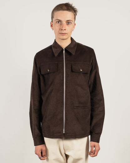YARD Corduroy overshirt - Chestnut Brown
