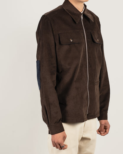 YARD Corduroy overshirt - Chestnut Brown