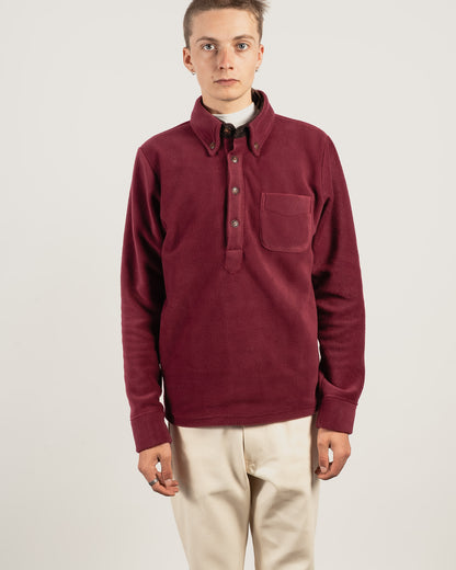 BROOK Fleece Polo shirt - Berry