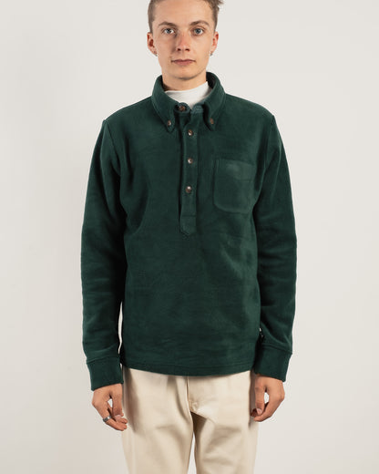 BROOK Fleece Polo shirt - Ivy Green