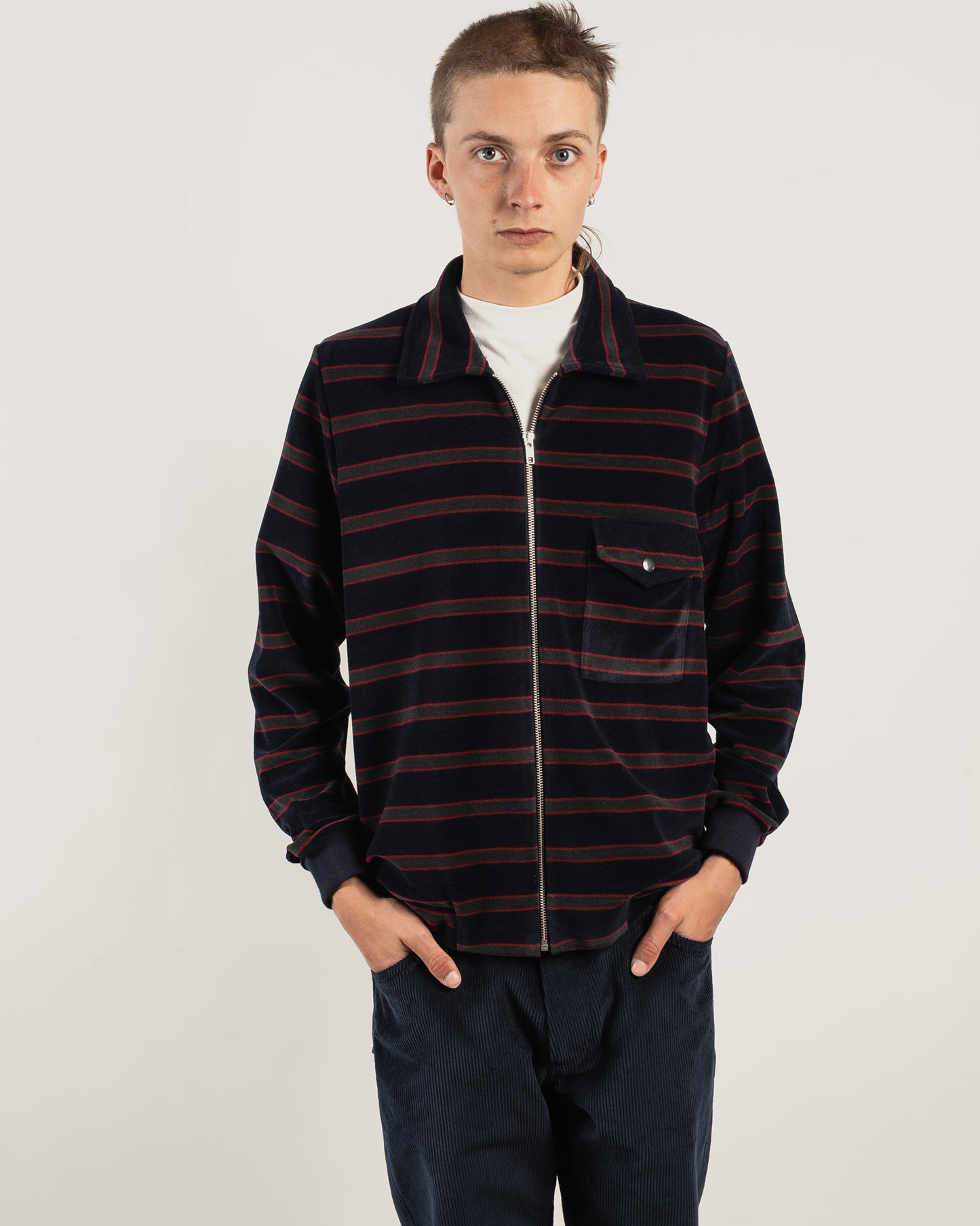 CODY Hoop zip sweatshirt - Navy