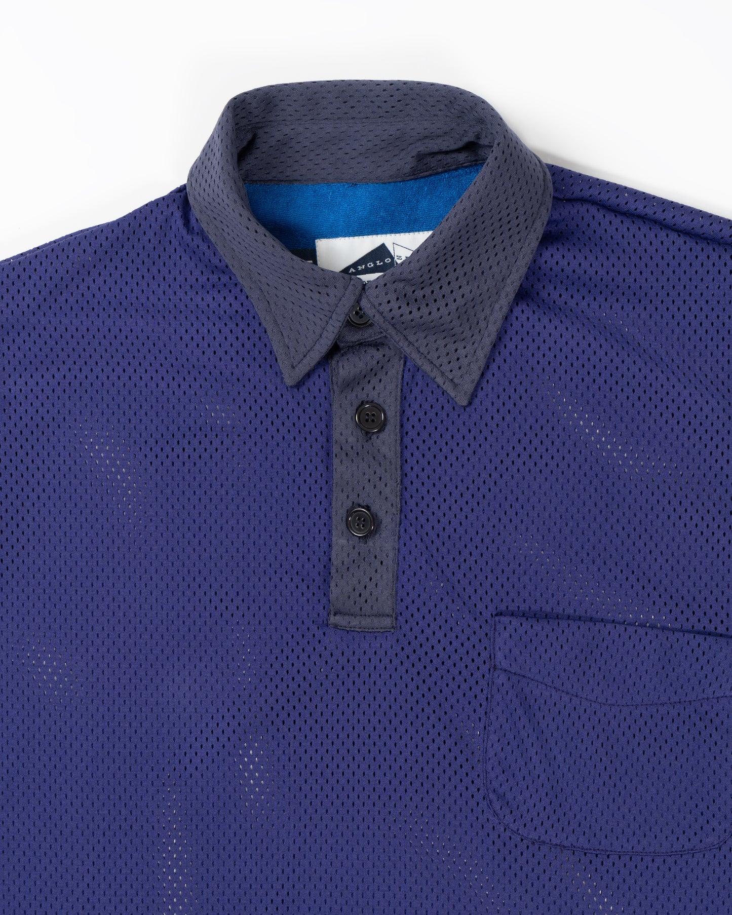 POOL Contrast Aertex polo - Deep Purple
