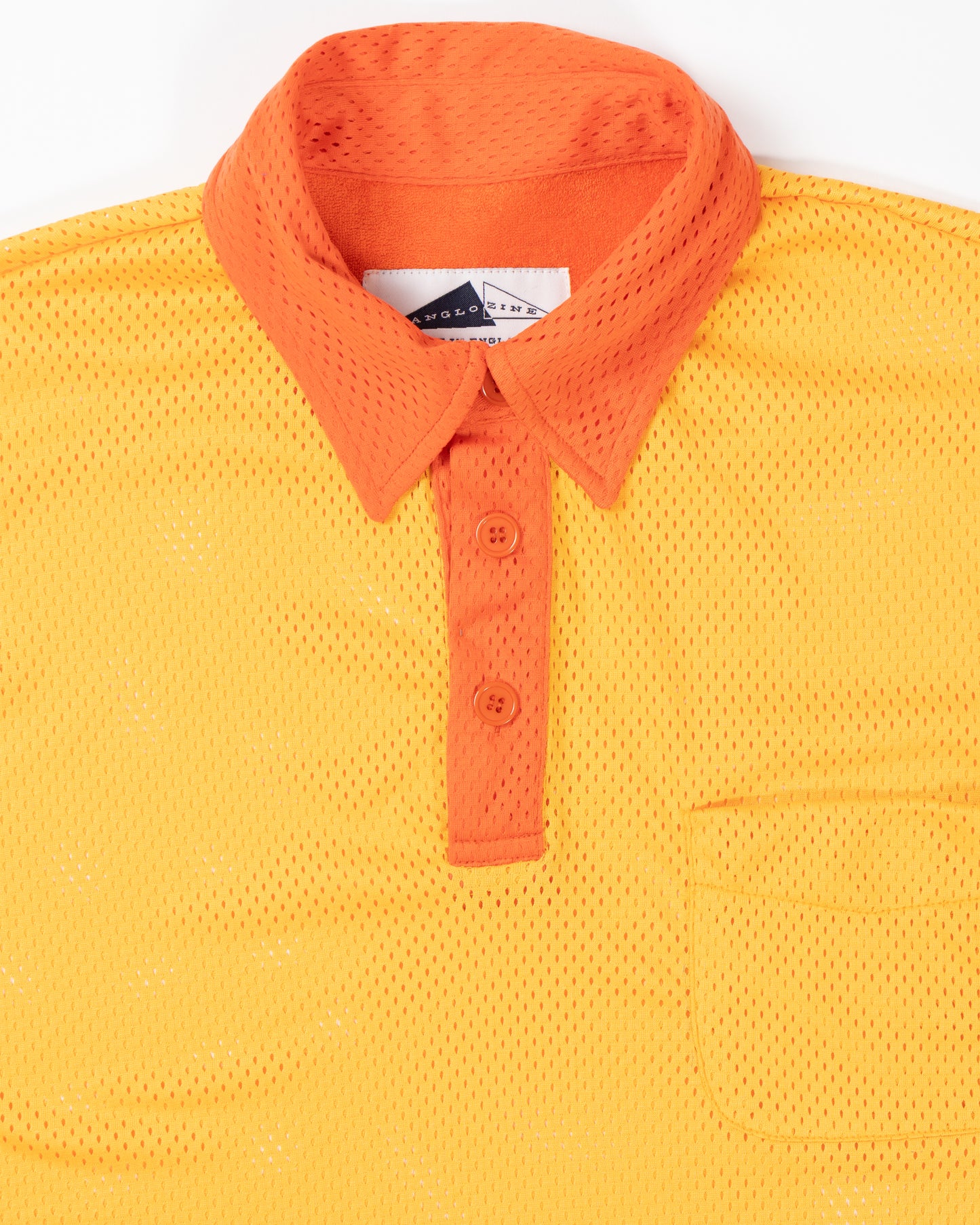 POOL Contrast Aertex polo - Amber