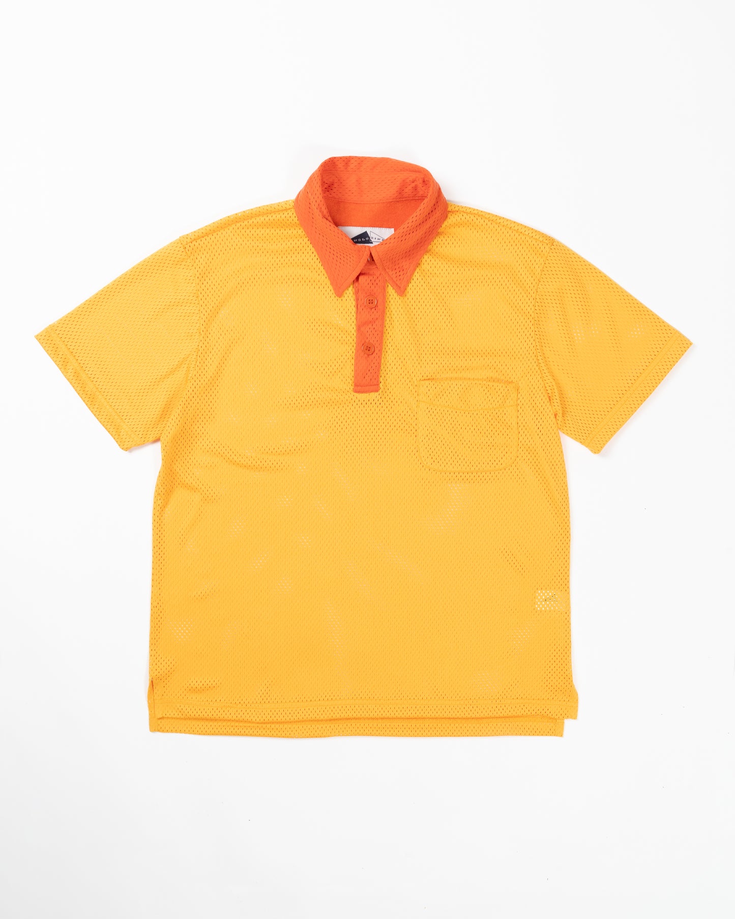 POOL Contrast Aertex polo - Amber