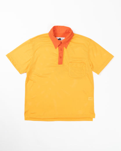 POOL Contrast Aertex polo - Amber