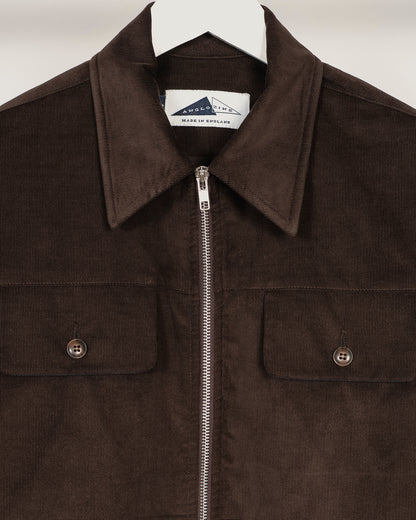 YARD Corduroy overshirt - Chestnut Brown