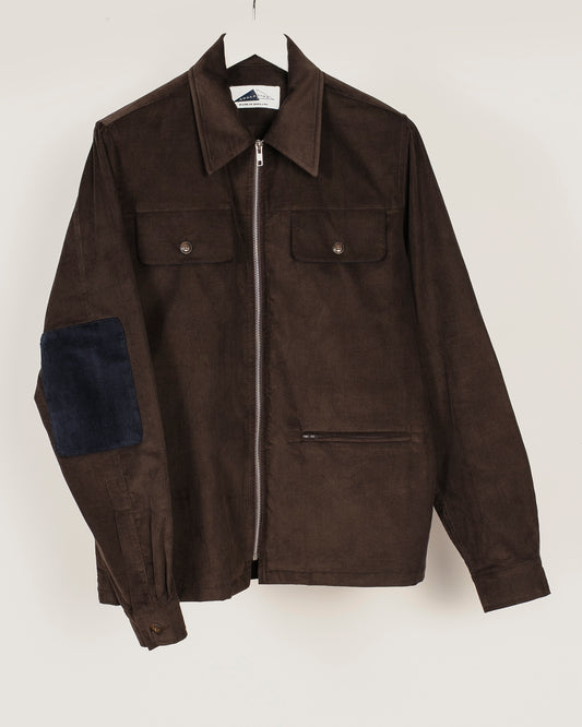 YARD Corduroy overshirt - Chestnut Brown